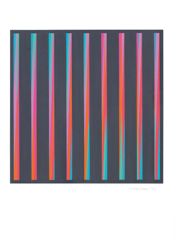 Victoria Mardon, Aurora (Square - Orange), 2021