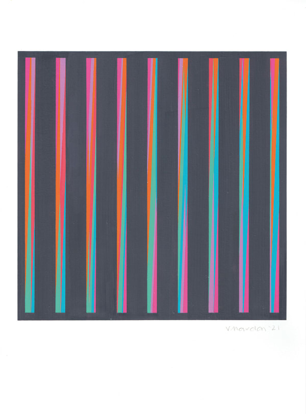 Victoria Mardon, Aurora (Square - Turqouise), 2021