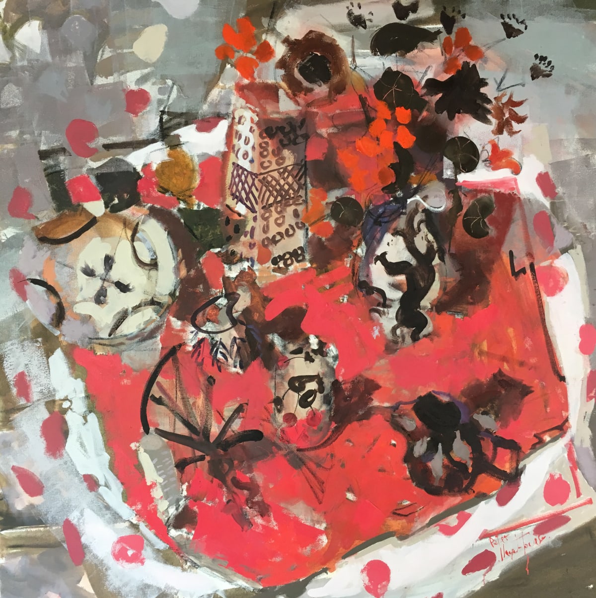 Peter Lloyd-Jones, Wemmys ware with Cherries, 2019